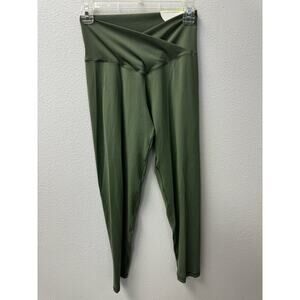 Aerie Offline Leggings Green Crossover Size Large
